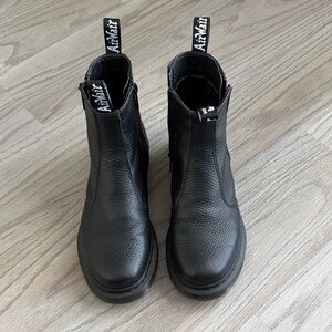 Dr. Martens Black Leather Ankle Boots